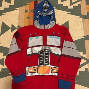 Transformers Optimus Prime Zip Up Hoodie